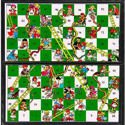 Snakes and Ladders - Magnetic Folding Board Game for Kids and Adults