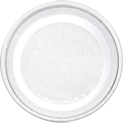 Replacement Microwave Oven Plate Small (24.5cm, Flat Bottom) Turntable Glass Tray Dishwasher Safe, Universal Compatibility