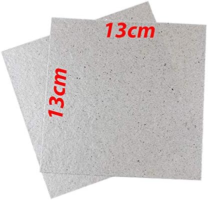 Large Microwave Waveguide Cover DIY Cut to Size MICA Sheet (13 x 13 cm) Replacement Part (Pack of 2pcs)
