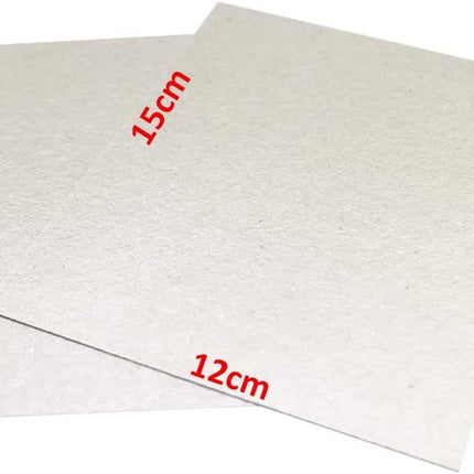 Large Microwave Waveguide Cover DIY Cut to Size MICA Sheet (15 x 12 cm) Replacement Part (Pack of 4pcs)