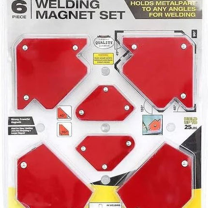6pc Welding Magnet Set, Fixer, Positioner, and Soldering Locator, Strong Magnetic Welding Accessories