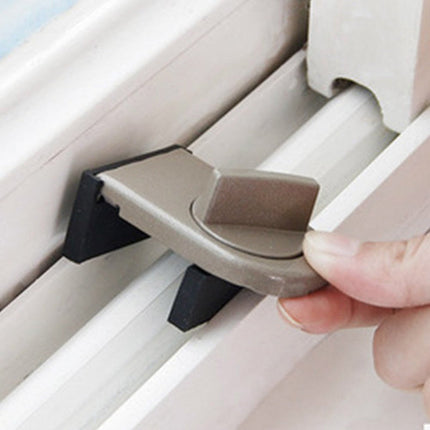 4pcs Adjustable Sliding Window / Door Security Lock, Rubber Covered Adjustable Security Lock for Kids Safety