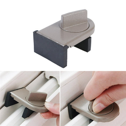 Adjustable Sliding Window / Door Security Lock, Rubber Covered Adjustable Security Lock for Kids Safety