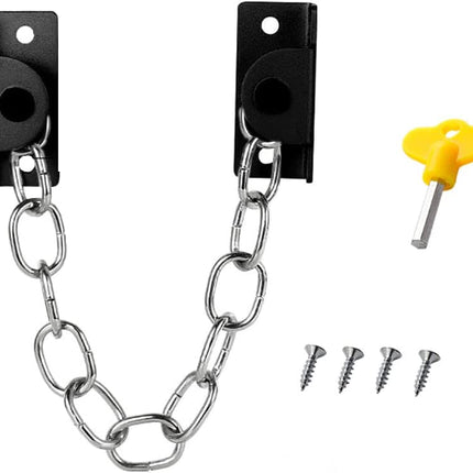 Door / Window Safety Chain Lock, Universal Flexible Cable Window / Door Restrictors with Screw & Key