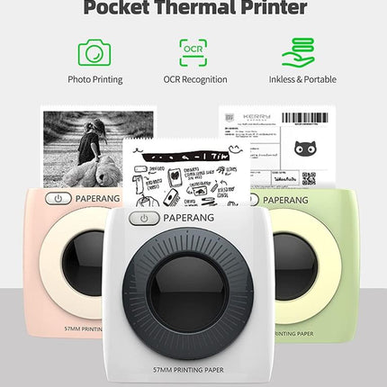 PAPERANG P2 Thermal Printer Minion Edition, Portable Smart Pocket Printer for Fun Prints