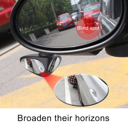 Car Blind Spot Mirror 360 Degrees Rotatable Free Vision, Left Blind Spot Side Assistant Glass Mirror for Auto Car (3R-051)
