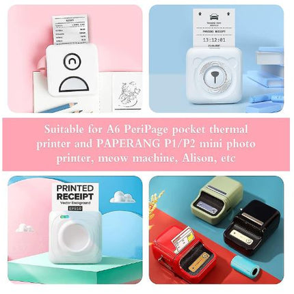 6pc Sticker Paper Thermal Roll for PAPERANG P1 & P2 Printer Paper