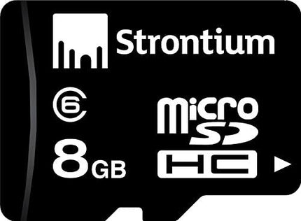 Strontium 8GB Micro SDHC Class 6 Memory Card (SR8GTFC6R)