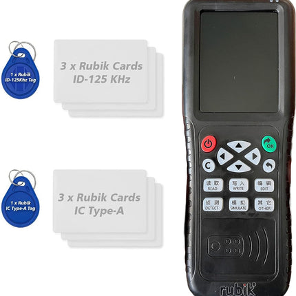 Rubik Black Edition Advanced RFID Card Reader Writer Copier Duplicator
