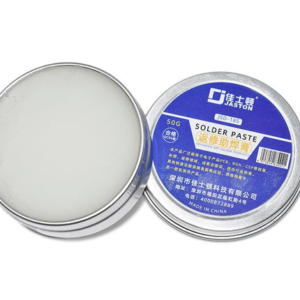 JASTON JSD-18S Lead-Based BGA Rework Solder Paste 50g with Tin-Lead Alloy for Mobile Phone Repair, Chip Planting, and Electronic Component Soldering