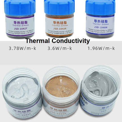 JASTON Thermal Grease for CPU, GPU, Chipset, and LED, High-Performance Silicone CPU Cooling Thermal Paste JSD-1040H
