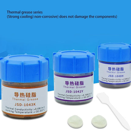 JASTON Golden Thermal Grease for CPU, GPU, Chipset, and LED, High-Performance Silicone CPU Cooling Thermal Paste JSD-1043K