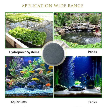YEE Medium Aquarium Air Stone Bubble Diffuser 3-inch Diameter, Oxygen Stone for Fish Tank, Pond, and Hydroponics YE-037