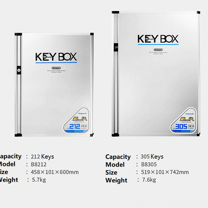 Glosen 212 Key's Storage Cabinet with Lock, Wall Mounted Key Safe Box (B8212,  212 bits Key's Capacity)