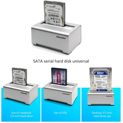 Olmaster USB 3.0 SATA  HDD/SSD Hard Drive Docking Station Enclosure For 2.5 or 3.5-inch Hard Disk (EB-1050U3)