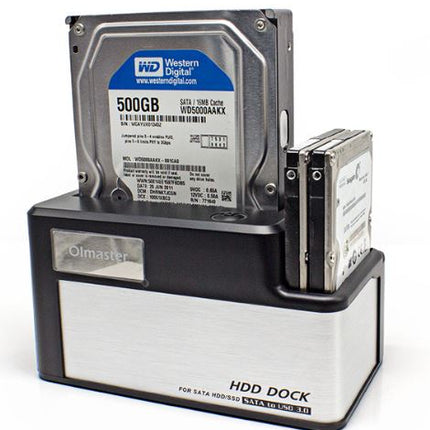 Olmaster USB 3.0 SATA Hard Drive Docking Station For 2.5 or 3.5-inch HDD SSD Enclosure (EB-1046U3)