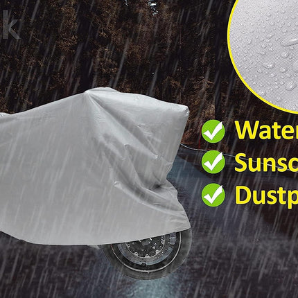 Motorcycle Dust Cover with UV Protection, PEVA Dustproof Waterproof