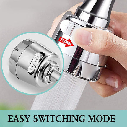 Kitchen Sink Faucet Sprayer Attachment 360 Degree Flexible Sink Extender Aerator ABS Polished Chrome Taps Head Water Saving Sprayer