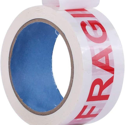 66meter Fragile Packing Tape, Strong Adhesive Red Fragile Warning for Shipping and Moving