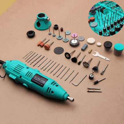 Rotary Tool Kit with MultiPro Keyless Chuck and Flex Shaft - 252pcs Accessories Variable Speed 130W Electric Drill Set