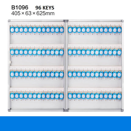 Glosen 96 Key's Storage Cabinet with Lock, Wall Mounted Key Safe Box (B1096,  96 bits Key's Capacity)