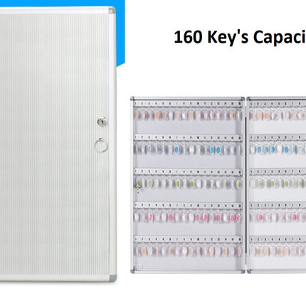 160 Key's Storage Cabinet with Lock, Wall Mounted Key Safe Box (XD-BA10160, 160 bits Key's Capacity)