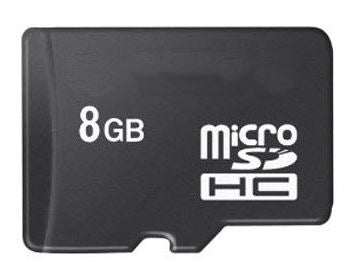 8GB Micro SDHC Flash Memory Card with SD Adapter