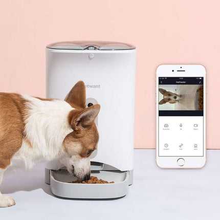 Petwant F1-Camera 4.3L Large Automatic Smart Pet Feeder Wifi-Enabled (F1-Camera)