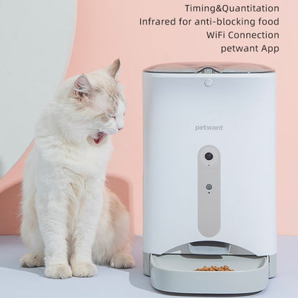 Petwant F1-Camera 4.3L Large Automatic Smart Pet Feeder Wifi-Enabled (F1-Camera)