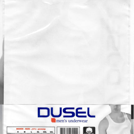 Premium Men's Sleeveless Undershirt Vest, 100% Organic Cotton, Made in Turkey
