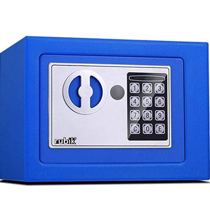 Rubik Mini Electronic Digital Safe Box (17x23x17cm) Blue