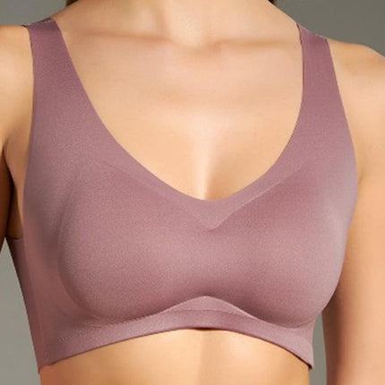Seamless Padded Push Up Bra V Shape for Women, No Wire, Wide Strap, Perfect for Daily Wear, Sports, and Yoga