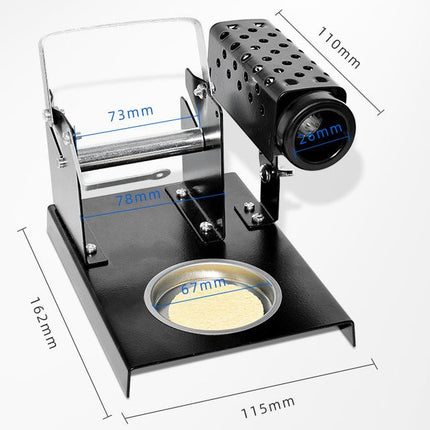 Soldering Iron Station, Iron Stand Holder with Hanging Solder Wire Bracket with Tip Cleaning Sponge Holder LTJ217