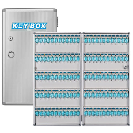 Glosen 120 Key's Storage Cabinet with Lock, Wall Mounted Key Safe Box (B1120, 120 bits Key's Capacity)