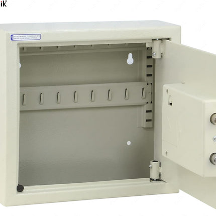 18 Key's Storage Cabinet Organizer with Digital Lock, Wall Mounted Solid Metal Safe Box (‎RBS18EW, 18 bits Key's Capacity)