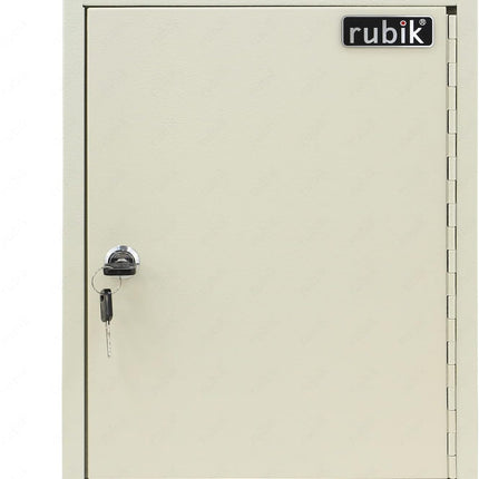 42 Key's Storage Cabinet Organizer with Key Lock, Solid Metal, Boxed Design, Wall Mounted Safe Box (‎KC42, 42 bits Key's Capacity)