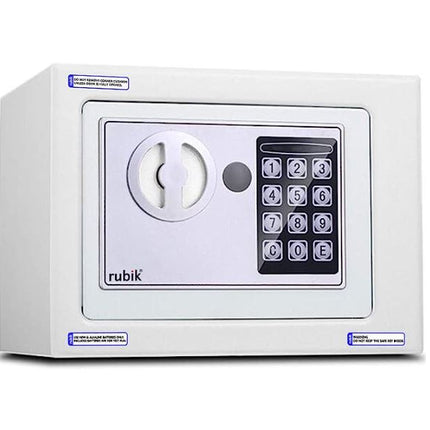 Rubik Mini Electronic Digital Safe Box (17x23x17cm) White